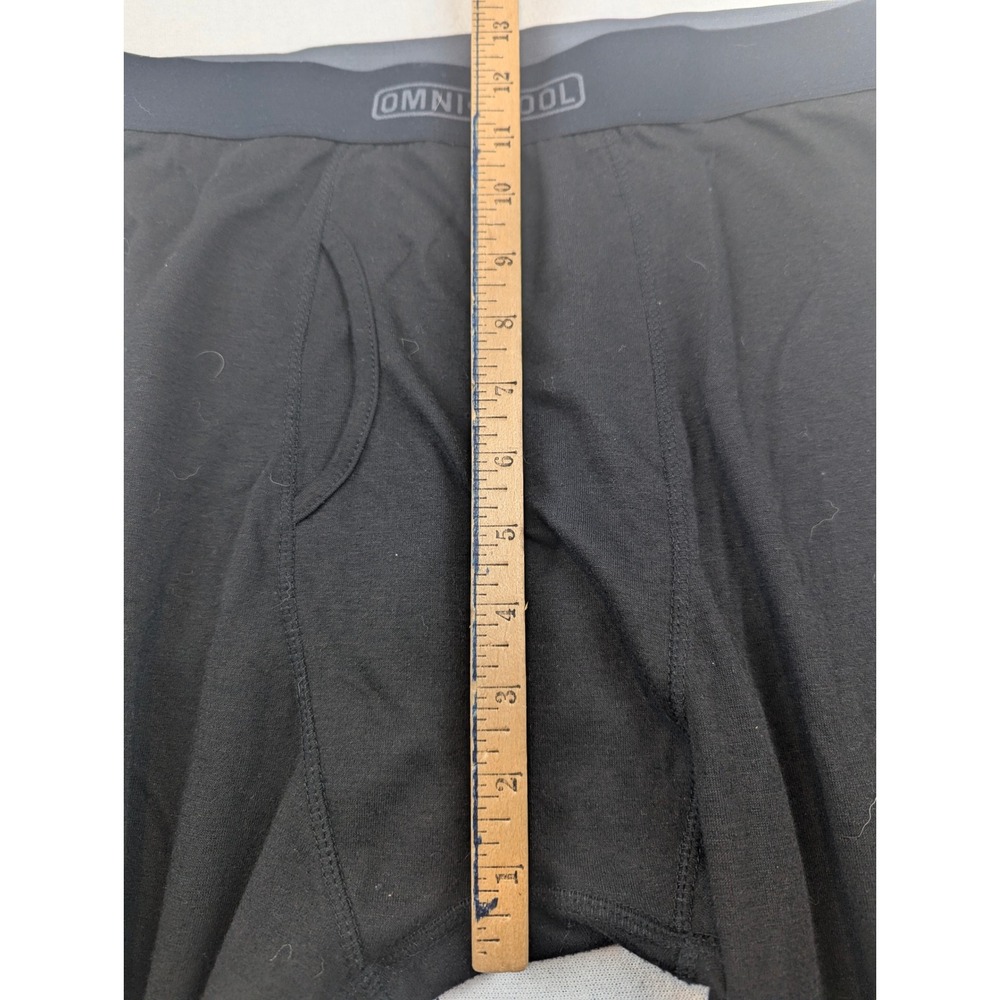 Omni-Wool Mens XL Black Thermal Base Layer Pants Wool Blend Leggings RN47325 - Picture 4 of 12